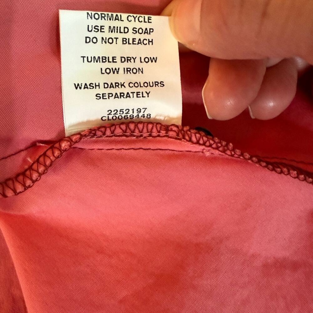 Zapelle Colorblock Patchwork Maxi Dress L 12 Rust Pink Dopamine Mod Artsy Boho - Picture 15 of 16